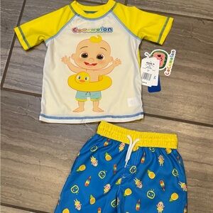 New!Boys Cocomelon Swim Wear sz 2t